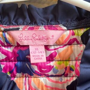 Lilly Pulitzer Navy and Floral Dress